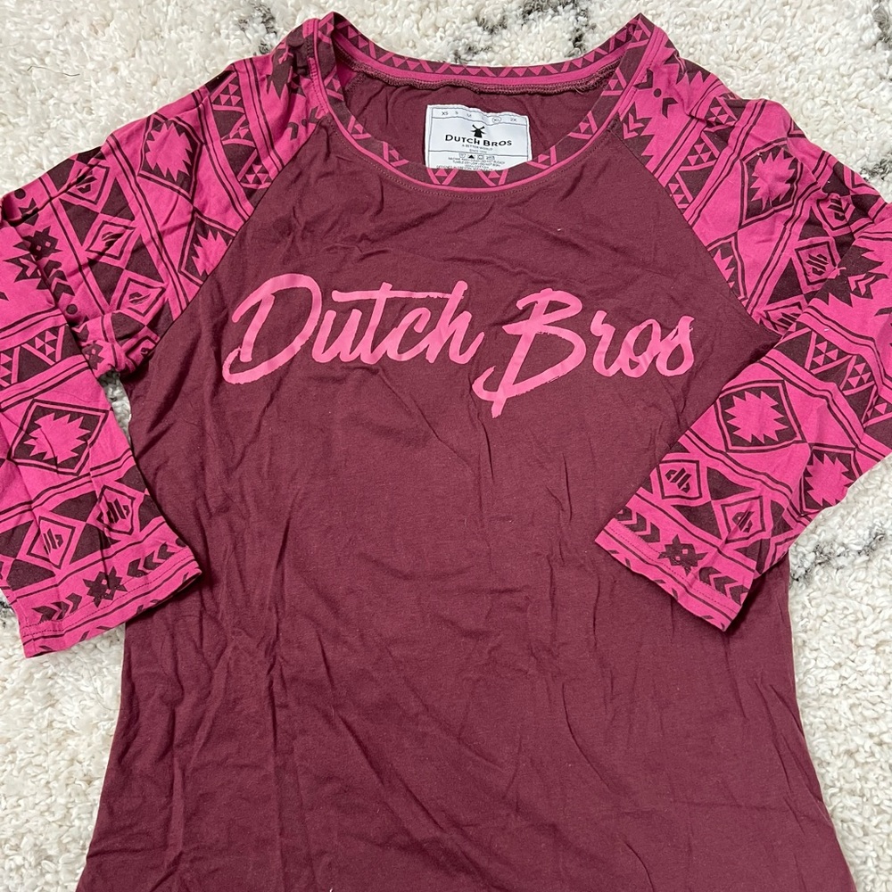 Dutch Bros Aztec Baseball Tee